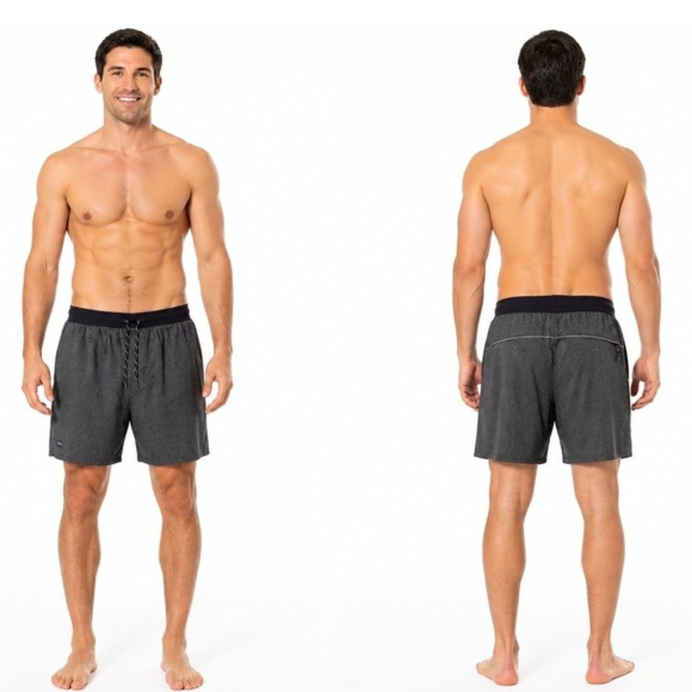 Under Armour Loose Fit Athletic Shorts Gray Heather XXL Beach Resortwear 87-26